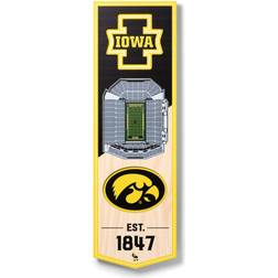 YouTheFan Iowa Hawkeyes 3D StadiumView Banner