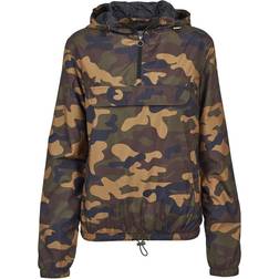 Urban Classics Camo Pull Over Jacket - Wood Camo