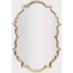 Elegant Gold Finish Wall Mirror 25x14.2"