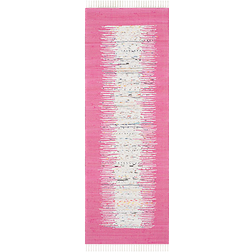 Safavieh Montauk Collection Pink, Beige 27x84"