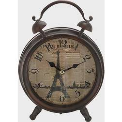 Ridge Road Décor Vintage Metal Table Clock Table Clock 3"