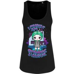 Mio Moon Womens/Ladies Myself Am Strange & Unusual Vest Top (Black)