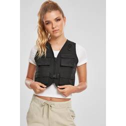 Urban Classics Ladies Short Tactical Vest (Black, 5XL)