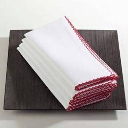 Saro Lifestyle Whip Stitched Cloth Napkin Red (50.8x50.8)