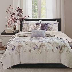 Madison Park Luna Bedspread Beige (264.16x228.6)