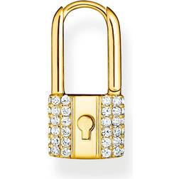 Thomas Sabo Plated Padlock Single Creole Hoop Earring