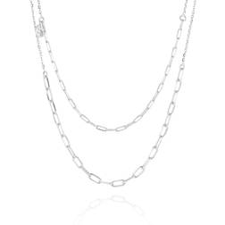 Sif Jakobs Chain Dove Necklace - Silver