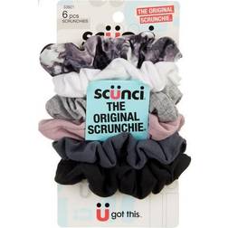 Scunci 6-Pc Assorted Scrunchies Set GREY MULTI