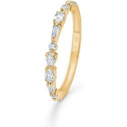 Mads Z Everest Ring - White/Label Gold