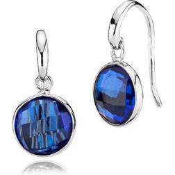 Izabel Camille Prima Donna Earrings - Silver/Royal Blue