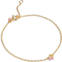 ENAMEL Copenhagen Cherry Bracelet - Gold/Pink/Green