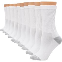 Hanes Women's Extended Cushioned 10pk Crew Socks 8-12