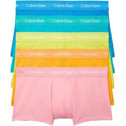 Calvin Klein Pride Cotton Stretch Low Rise Trunk 5-Pack - Orange Juice/Rosey Dream/Citrina/Deep Sky Blue/Island Turquoise