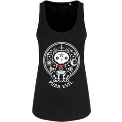 Grindstore Womens/Ladies Dead Kitty Vest Top (Black)