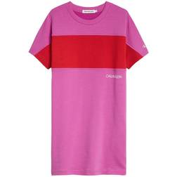 Calvin Klein Girl's Relaxed Colour Block T-Shirt Dress