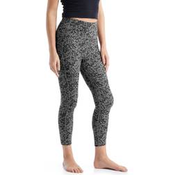 Icebreaker Women's Fastray High Rise Tight Forest Shadows Metro Heather Aop Metro Heather/Aop