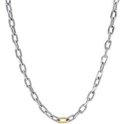 David Yurman DY Madison Chain Necklace - Silver/Gold