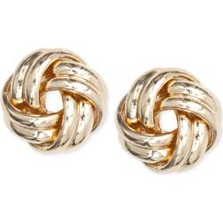 Anne Klein Knot Stud Earrings - Gold