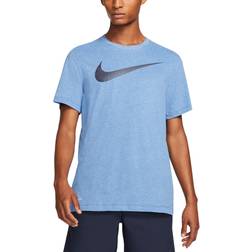 Nike Men's Dri-FIT Swoosh Training T-shirt - Light Game Royal Heather
