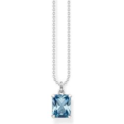 Thomas Sabo Classic Pendant Necklace - Silver/Blue