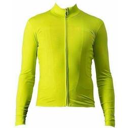 Castelli Pro Thermal Mid LS Bike Jersey Chartreuse