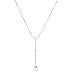 Sif Jakobs Adria Lungo Necklace - Silver/Pearls/Transparent