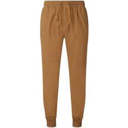 ASQUITH & FOX Mens Twill Jogging Bottoms (Olive)