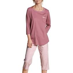 Calida Sweet Dreams Crop Pyjama Pink/Lilac