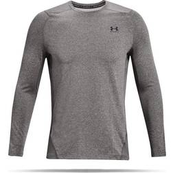 Under Armour ColdGear Fitted Long-Sleeve Crew for Men Black/White