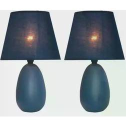 Simple Designs Mini Egg Oval Table Lamp 9" 2