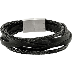 Chisel Multistrand Bracelet - Silver/Black