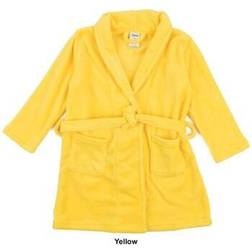 Leveret Kid's Shawl Collar Fleece Robe - Yellow