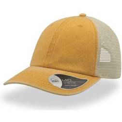 Atlantis Case Pigment Dyed 6 Panel Trucker Cap Unisex - Mustard