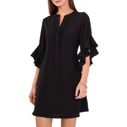 Vince Camuto Flutter Sleeve Dress - Rich Black