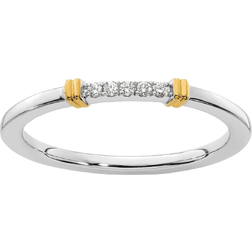 Stacks & Stones Stackable Ring - White Gold/Gold/Diamonds