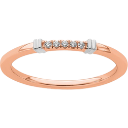 Stacks & Stones Stackable Ring - Rose Gold/White Gold/Diamonds