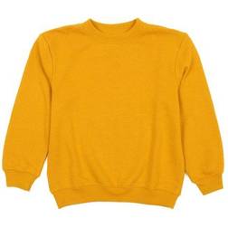 Leveret Boho Solid Color Pullover Sweatshirt - Mustard Yellow (32455527825482)