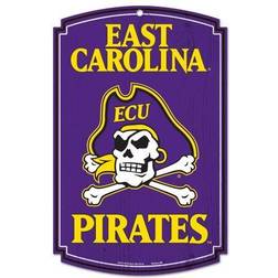 WinCraft ECU Pirates Logo Wood Sign Board