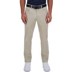 Haggar Men's Iron-Free Premium Straight-Fit 5-Pocket Pants, 32X34, Dark 32X34