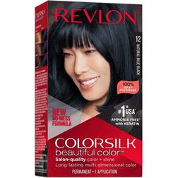 Revlon Colorsilk Beautiful Color Permanent Hair Color Natural Blue Black
