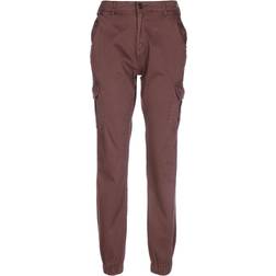 Urban Classics Ladies High Waist Cargo Pants (Concrete, W28)