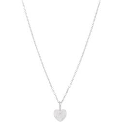 Pernille Corydon Ocean Heart Necklace - Silver/Mother of Pearl