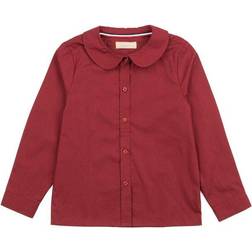 Leveret Girl's Dress Shirt - Maroon (29415215792202)