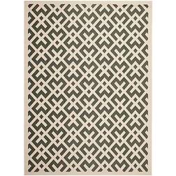 Safavieh Courtyard Beige, Black 48x67"