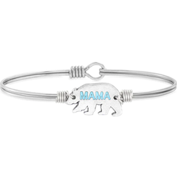 Luca + Danni Mama Bear Bangle Bracelet - Silver/Blue