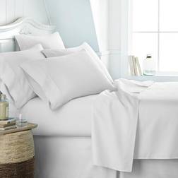 Home Collection Luxury Ultra Soft Bed Sheet White (259.08x167.64)