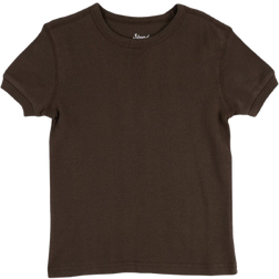 Leveret Kid's Short Sleeve Cotton T-shirt Neutrals - Brown (28988355444810)