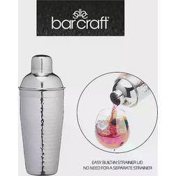 BarCraft Hammered Stainless Steel Cocktail Cocktailshaker