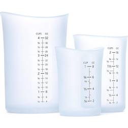 iSi Silicone Set (Set of 3 1C 2C 4C Capacity) Analog Off-white Measuring Cup 2