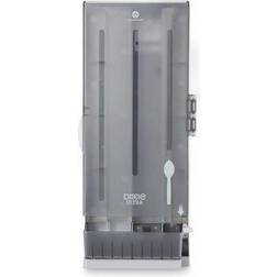Dixie SmartStock Utensil Dispenser, Spoon, 10" x 8.78" x 24.75" Smoke Utensil Holder
